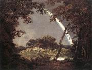 Joseph wright of derby Landscape with Rainbow oil painting
